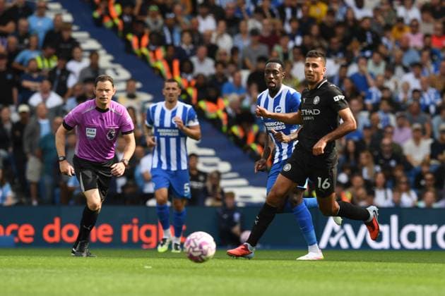 Brighton and Hove Albion v Manchester City Premier League 31 08 2025. Copyright: xJeffxMoodx PSI-22734-0076