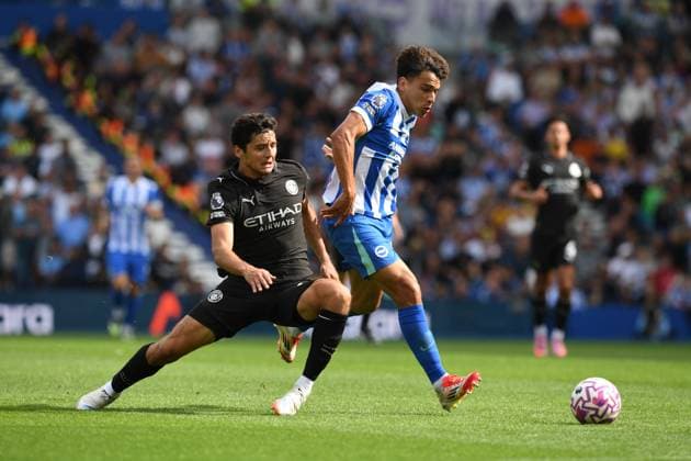 Brighton and Hove Albion v Manchester City Premier League 31 08 2025. Copyright: xJeffxMoodx PSI-22734-0078