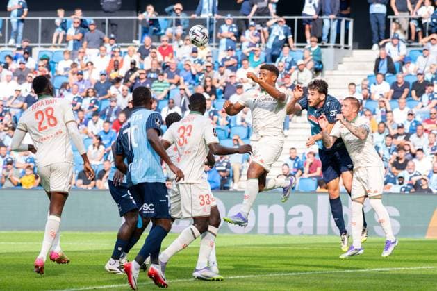 FOOTBALL : Le Havre vs Nice - Ligue 1 - 31 08 2025 Kevin Carlos ( 90 - Nice ) during the Ligue 1 match between Havre AC and OGC Nice at Stade Oceane on August 31, 2025 in Le Havre, France. ( Photo by Federico Pestellini PsnewZ ) - Le HavreFrance  Copyright: xFedericoxPestellinix