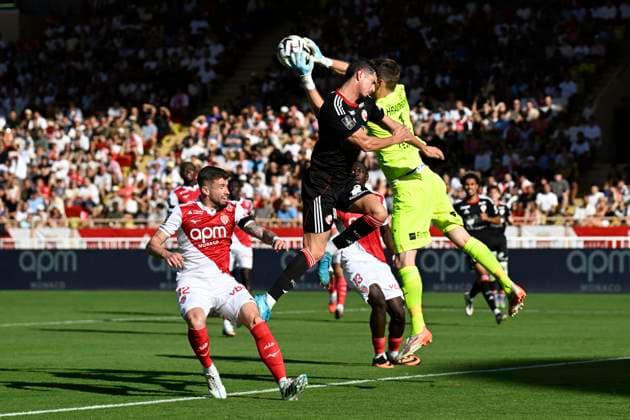 FOOTBALL : AS Monaco VS RC Strasbourg Alsace - Ligue 1 Mcdonald s - 31 08 2025 Ligue 1 Mcdonald s match between AS Monaco and Racing Club de Strasbourg Alsace on August 31, 2025 at the Louis II Stadium in Monaco. MonacoMonaco  Copyright: xWilliamxCannarellax