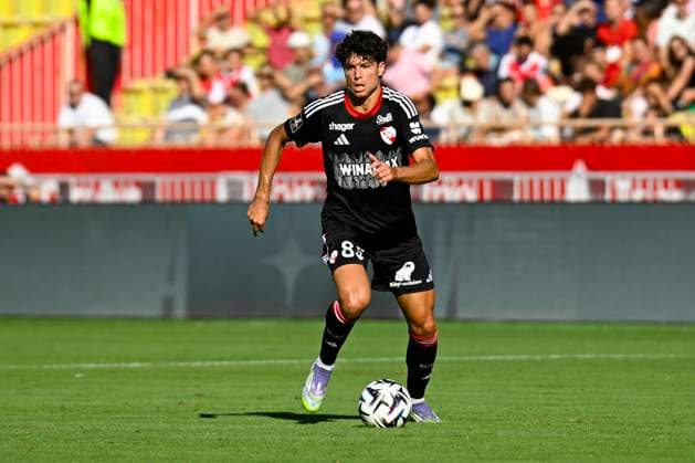 FOOTBALL : AS Monaco VS RC Strasbourg Alsace - Ligue 1 Mcdonald s - 31 08 2025 Rafael Luis (RC Strasbourg) - Ligue 1 Mcdonald s match between AS Monaco and Racing Club de Strasbourg Alsace on August 31, 2025 at the Louis II Stadium in Monaco. MonacoMonaco  Copyright: xWilliamxCannarellax