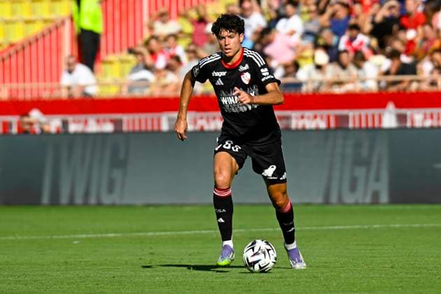 FOOTBALL : AS Monaco VS RC Strasbourg Alsace - Ligue 1 Mcdonald s - 31 08 2025 Rafael Luis (RC Strasbourg) - Ligue 1 Mcdonald s match between AS Monaco and Racing Club de Strasbourg Alsace on August 31, 2025 at the Louis II Stadium in Monaco. MonacoMonaco  Copyright: xWilliamxCannarellax