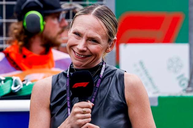 F1TV Presenter Ruth Buscombe of the United Kingdom looks on during the Formula 1 Heineken Dutch Grand Prix 2025 on Day 3 at Circuit Zandvoort on August 31, 2025 in Zandvoort, Netherlands. (Photo by Marcel ter Bals DeFodi Images)