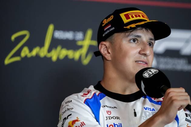 ZANDVOORT - Isack Hadjar (Racing Bulls) during the press conference, PK, Pressekonferenz after the Dutch F1 Grand Prix at the Zandvoort Circuit. ANP SANDER KONING F1 Grand Prix of Netherlands 2025 26 xVIxANPxSportx xxANPxIVx 534612289 originalFilename: 534612289.jpg