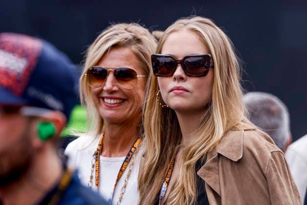 princess Amalia der Nederlanden of the Netherlands and Queen Maxima of the Netherlands of the Netherlands on the grid during the Formula 1 Heineken Dutch Grand Prix 2025 on Day 3 at Circuit Zandvoort on August 31, 2025 in Zandvoort, Netherlands. (Photo by Marcel ter Bals DeFodi Images)