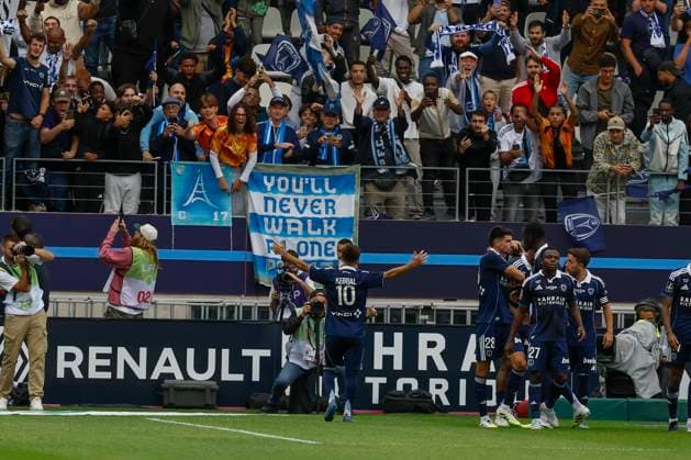 August 31, 2025, Paris, Paris, France: Ilan Kebbal of PARIS FC celebrate after scoring during the league 1 MacDonald day 3 match between Paris FC and FC Metz at Jean Bouin Stadium - on August 31 2025.Paris - France Paris France - ZUMAb253 20250831_zsp_b253_014 Copyright: xLoicxBaratouxx