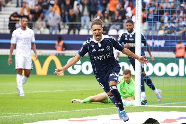 FOOTBALL : Paris FC Vs FC Metz - Ligue 1 - 31 08 2025 Joie sur le deuxieme but de Ilan Kebbal (Paris FC) ParisFrance  Copyright: xMichtofx