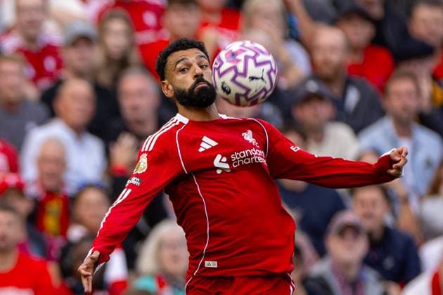 Football - FA Premier League - Liverpool FC v Arsenal FC LIVERPOOL, ENGLAND - Sunday, August 31, 2025: Liverpool s Mohamed Salah during the FA Premier League match between Liverpool FC and Arsenal FC at Anfield. (Photo by David Rawcliffe Propaganda) LIVERPOOL Anfield MERSEYSIDE ENGLAND  Copyright: xDavidxRawcliffex P2025-08-31-Liverpool_Arsenal-54