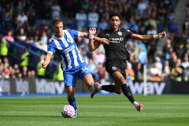 Brighton and Hove Albion v Manchester City Premier League 31 08 2025. Copyright: xJeffxMoodx PSI-22734-0090