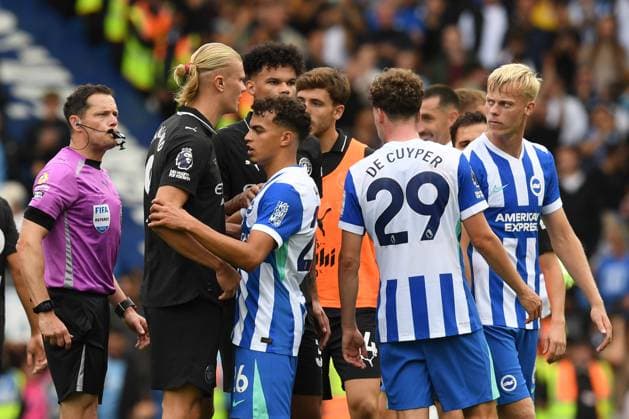 Brighton and Hove Albion v Manchester City Premier League 31 08 2025. Copyright: xJeffxMoodx PSI-22734-0099