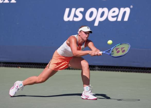Eva Bennemann (GER), Maedchen Einzel, Girls SinglesUS Open Championships 2023, USTA Billie Jean King National Tennis Center, Flushing Meadows, New York, USA . Copyright: xJuergenxHasenkopfx
