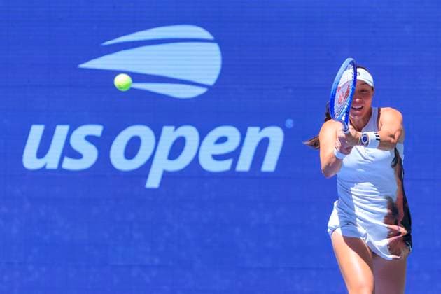August 31, 2025, Flushing Meadows, New York, USA: Jessica Pegula hits a double backhand return during a match against Ann Li on Day 8 of the 2025 US Open at USTA Billie Jean King National Tennis Center on Sunday August 31, 2025 in the Flushing neighborhood of the Queens borough of New York City. JAVIER ROJAS PI Flushing Meadows USA - ZUMAp124 20250831_zaa_p124_006 Copyright: xJavierxRojasx