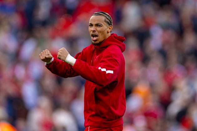 Football - FA Premier League - Liverpool FC v Arsenal FC LIVERPOOL, ENGLAND - Sunday, August 31, 2025: Liverpool s Hugo Ekitike celebrates after the final whistle during the FA Premier League match between Liverpool FC and Arsenal FC at Anfield. (Photo by David Rawcliffe Propaganda) LIVERPOOL Anfield MERSEYSIDE ENGLAND  Copyright: xDavidxRawcliffex P2025-08-31-Liverpool_Arsenal-93