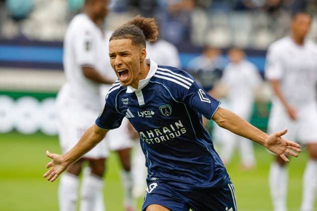 August 31, 2025, Paris, Paris, France: Ilan Kebbal of PARIS FC celebrate after scoring during the league 1 MacDonald day 3 match between Paris FC and FC Metz at Jean Bouin Stadium - on August 31 2025.Paris - France Paris France - ZUMAb253 20250831_zsp_b253_016 Copyright: xLoicxBaratouxx