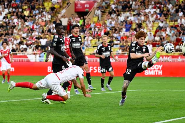 FOOTBALL : AS Monaco VS RC Strasbourg Alsace - Ligue 1 Mcdonald s - 31 08 2025 Takumi Minamino (ASM) - Ligue 1 Mcdonald s match between AS Monaco and Racing Club de Strasbourg Alsace on August 31, 2025 at the Louis II Stadium in Monaco. MonacoMonaco  Copyright: xWilliamxCannarellax