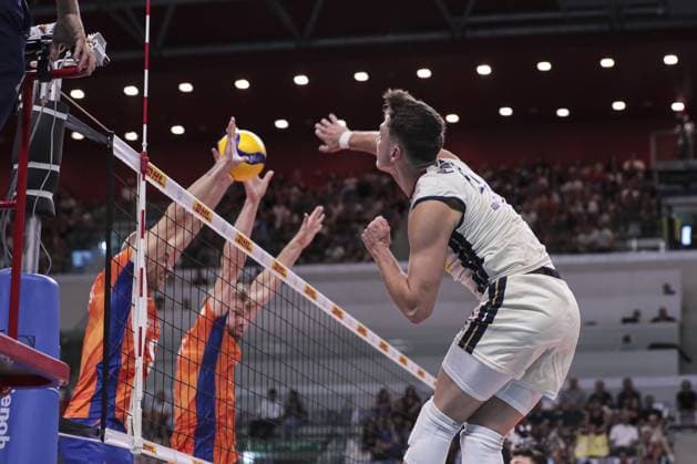 31 Porro Luca (Italian national volleyball team) during 2025 FIPAV Cup Men - Italy vs Holland, International volleyball match in Turin, Italy, August 31 2025  Copyright: xNorbertoxMaccagno IPAxSportx xipa-agency.netx xx IPA_63784599 IPA_Agency_IPA63784599