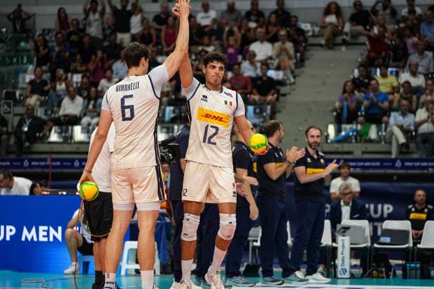 Bottolo Mattia (ITA) in action during 2025 FIPAV Cup Men - Italy vs Holland, International volleyball match in Turin, Italy, August 31 2025  Copyright: xSilvanoxMarcoxCesario IPAxSportx xipa-agency.netx xx IPA_63784762 IPA_Agency_IPA63784762