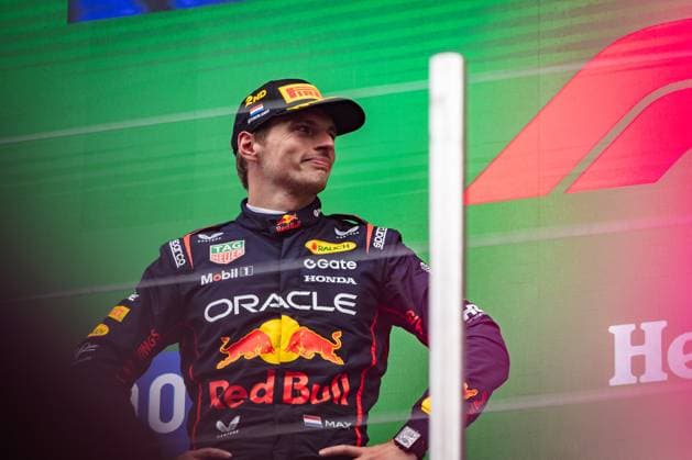 2025 Formula One Dutch Grand Prix Circuit Zandvoort, Zandvoort, Netherlands. 31.August.2025; Max Verstappen of the Netherlands and Oracle Red Bull Racing on the podium during Formula One Italian Grand Prix (Photo by Jay Hirano) Zandvoort Circuit Zandvoort Netherlands Copyright: xJayxHiranox