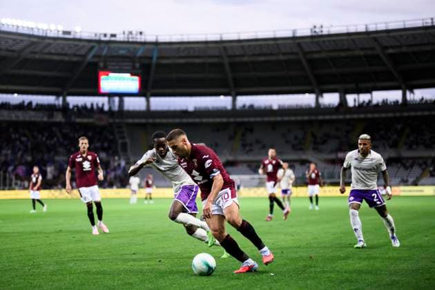Torino FC v ACF Fiorentina - Serie A Nikola Vlasic of Torino FC in action during the Serie A football match between Torino FC and ACF Fiorentina. Turin Italy Copyright: xNicolòxCampox