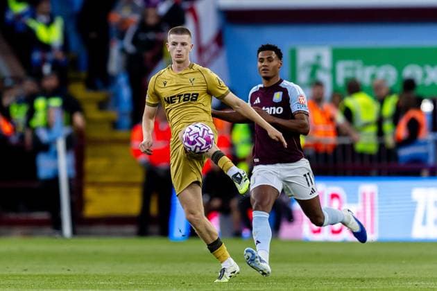 Aston Villa v Crystal Palace Premier League 31 08 2025. Crystal Palace midfielder Adam Wharton (20) controls ball during the Premier League match between Aston Villa and Crystal Palace at Villa Park, Birmingham, England on 31 August 2025. Birmingham Villa Park West Midlands England Editorial use only DataCo restrictions apply See www.football-dataco.com , Copyright: xManjitxNarotrax PSI-22724-0035
