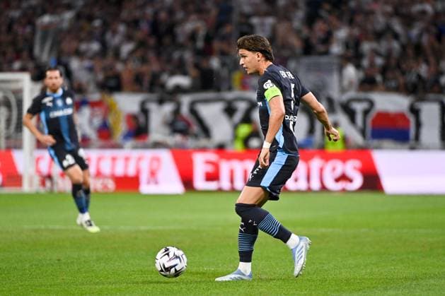 Olympique Lyonnais v Olympique de Marseille - Ligue 1 McDonald s 2025 2026 05 Leonardo Julian BALERDI ROSA (om) during the Ligue 1 McDonald s match between Lyon and Marseille at Groupama Stadium on August 31, 2025 in Lyon, France. Lyon France  Copyright: xFEPx 776348118