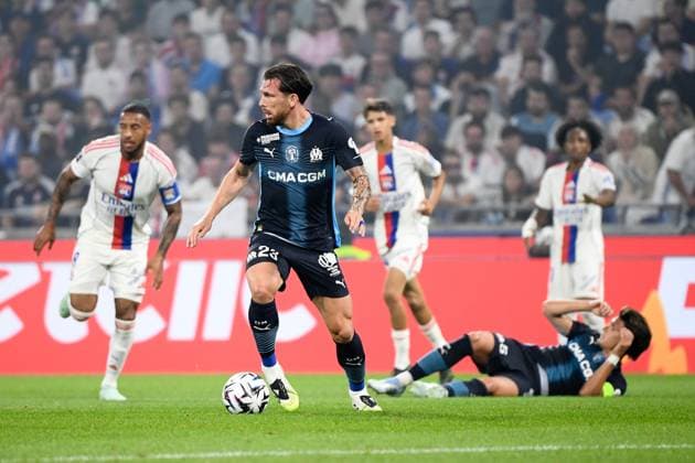 Olympique Lyonnais v Olympique de Marseille - Ligue 1 McDonald s 2025 2026 23 Pierre-Emile HOJBJERG (om) during the Ligue 1 McDonald s match between Lyon and Marseille at Groupama Stadium on August 31, 2025 in Lyon, France. Lyon France  Copyright: xFEPx 776348118