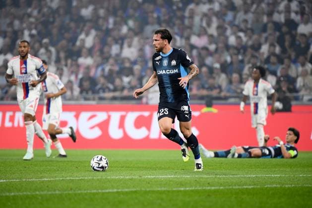 Olympique Lyonnais v Olympique de Marseille - Ligue 1 McDonald s 2025 2026 23 Pierre-Emile HOJBJERG (om) during the Ligue 1 McDonald s match between Lyon and Marseille at Groupama Stadium on August 31, 2025 in Lyon, France. Lyon France  Copyright: xFEPx 776348118