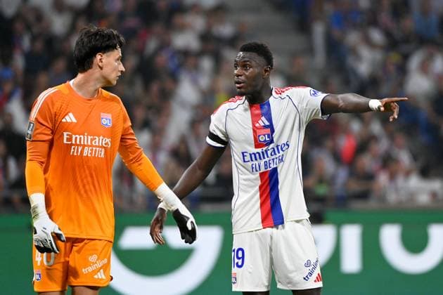 Olympique Lyonnais v Olympique de Marseille - Ligue 1 McDonald s 2025 2026 40 Remy DESCAMPS (ol) - 19 Moussa NIAKHATE (ol) during the Ligue 1 McDonald s match between Lyon and Marseille at Groupama Stadium on August 31, 2025 in Lyon, France. Lyon France  Copyright: xFEPx 776348118