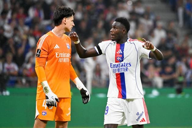 Olympique Lyonnais v Olympique de Marseille - Ligue 1 McDonald s 2025 2026 40 Remy DESCAMPS (ol) - 19 Moussa NIAKHATE (ol) during the Ligue 1 McDonald s match between Lyon and Marseille at Groupama Stadium on August 31, 2025 in Lyon, France. Lyon France  Copyright: xFEPx 776348118