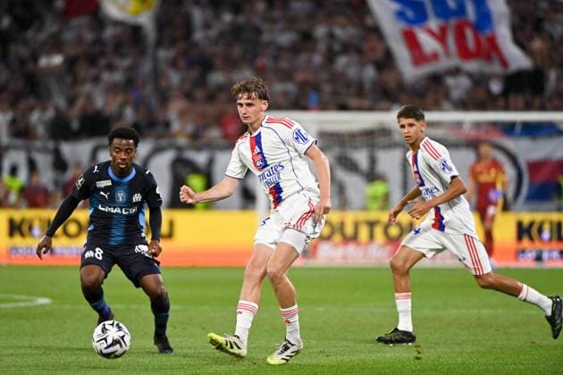 Olympique Lyonnais v Olympique de Marseille - Ligue 1 McDonald s 2025 2026 23 Tyler MORTON (ol) during the Ligue 1 McDonald s match between Lyon and Marseille at Groupama Stadium on August 31, 2025 in Lyon, France. Lyon France  Copyright: xFEPx 776348118