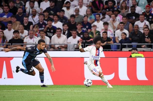 Olympique Lyonnais v Olympique de Marseille - Ligue 1 McDonald s 2025 2026 10 Mason GREENWOOD (om) - 11 Malick FOFANA (ol) during the Ligue 1 McDonald s match between Lyon and Marseille at Groupama Stadium on August 31, 2025 in Lyon, France. Lyon France  Copyright: xFEPx 776348118