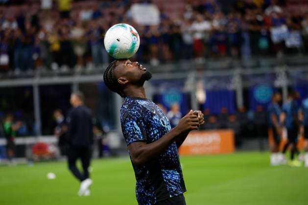 FC Internazionale v Udinese Calcio - Serie A Marcus Thuram plays during the Serie A match between FC Internazionale and Udinese in Milano, Italy, on August 31, 2025, at Giuseppe Meazza stadium Milano Milano Italy  Copyright: xMairoxCinquettix originalFilename:cinquetti-fcintern250831_npbBi.jpg