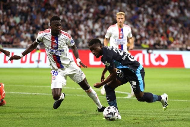FOOTBALL : Lyon ( OL) Vs Marseille ( OM) - Ligue 1 - 31 08 2025 Hamed Traore ( Marseille) LyonFrance  Copyright: xPILLAUDx