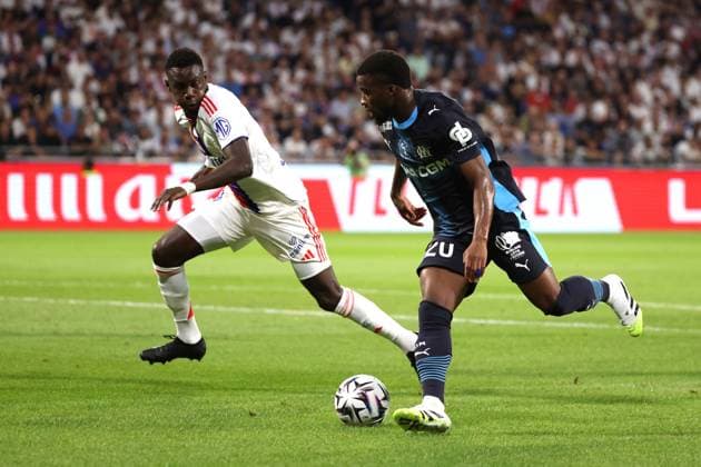 FOOTBALL : Lyon ( OL) Vs Marseille ( OM) - Ligue 1 - 31 08 2025 Hamed Traore ( Marseille) LyonFrance  Copyright: xPILLAUDx