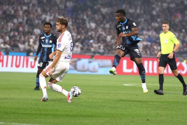 FOOTBALL : Lyon ( OL) Vs Marseille ( OM) - Ligue 1 - 31 08 2025 Hamed Traore ( Marseille) LyonFrance  Copyright: xPILLAUDx
