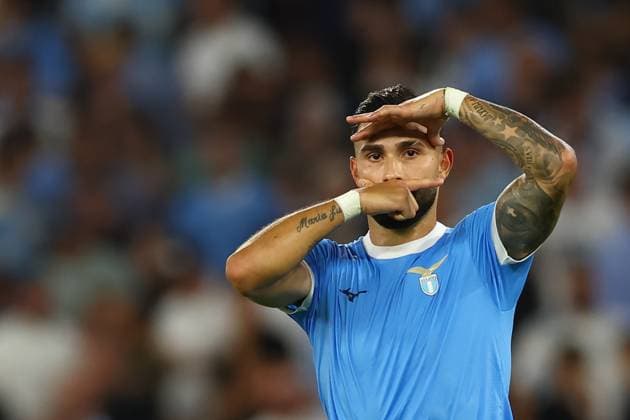 SS Lazio v Hellas Verona FC - Serie A Lazio s Taty Castellanos celebrates after scoring their third goal during the Serie A soccer match between SS Lazio and Hellas Verona at Stadio Olimpico in Rome, Italy, on August 31, 2025. Rome Lazio Italy  Copyright: xCiroxDexLucax originalFilename:deluca-sslazioh250831_npvya.jpg