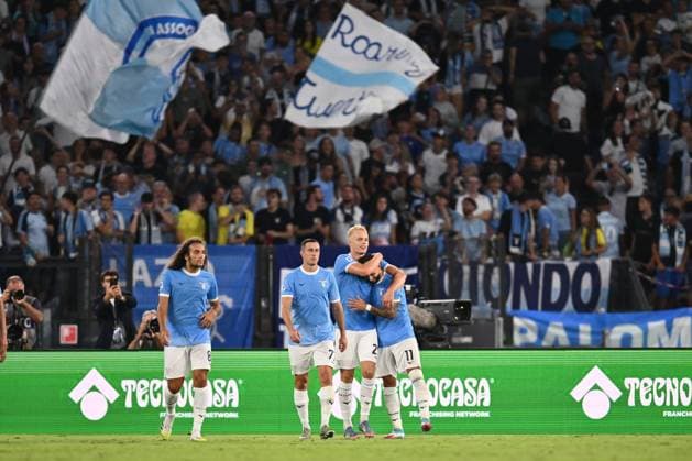 SS Lazio v Hellas Verona FC - Serie A Valentin Castellanos of S.S. Lazio celebrates after scoring the third goal during the second day of the Serie A Championship between S.S. Lazio and Hellas Verona F.C. at the Olympic Stadium in Rome, Italy, on August 31, 2025. Rome Italy Italy  Copyright: xDomenicoxCippitellix originalFilename:cippitelli-sslaziov250831_nplSH.jpg