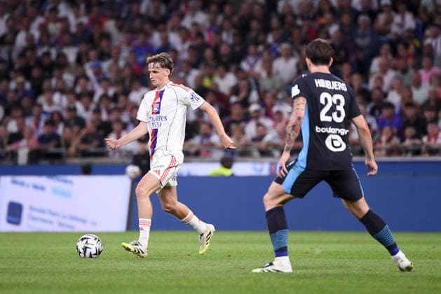Olympique Lyonnais v Olympique de Marseille - Ligue 1 McDonald s 2025 2026 23 Tyler MORTON (ol) during the Ligue 1 McDonald s match between Lyon and Marseille at Groupama Stadium on August 31, 2025 in Lyon, France. Lyon France  Copyright: xFEPx 776348118