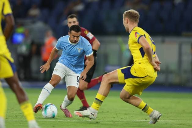 Football: Serie A Enilive 2025-2026 match SS Lazio vs Hellas Verona. Rome, Italy 31 August, 2025: Pedro Rodriguez Ledesma of Lazio seen in action during the Serie A Enilive 2025-2026, day 2, football match between SS Lazio and Hellas Verona at Olympic Stadium. rome olympic stadium italy italy Copyright: xmarcoxiacobucci