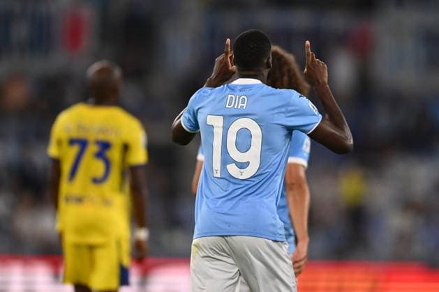 Boulaye Dia of S.S. Lazio celebrates after scoring the goal of 4-0 during the 2nd day of the Serie A Championship between S.S. Lazio and Hellas Verona F.C. at the Olympic Stadium on August 31, 2025 in Rome, Italy.  Copyright: xDomenicoxCippitelli IPAxSportx xipa-agency.netx xx IPA_63792007 IPA_Agency_IPA63792007