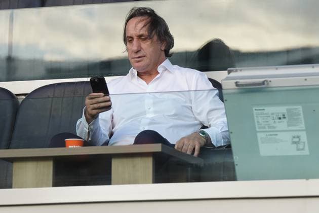 President Murat Ozkaya of Ikas Eyupspor during the Turkish Super League match between Basaksehir and Ikas Eyupspor at Basaksehir Fatih Terim Stadium in Istanbul , Turkey on August 31 , 2025. ( Photo by Seskimphoto ) Basaksehir v Ikas Eyupspor - Turkish Super League 