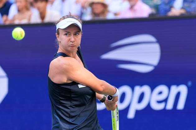 August 31, 2025, Flushing Meadows, New York, USA: Barbora Krejcikova hits a double backhand return during a match against Taylor Townsend on Day 8 of the 2025 US Open at USTA Billie Jean King National Tennis Center on Sunday August 31, 2025 in the Flushing neighborhood of the Queens borough of New York City. JAVIER ROJAS PI Flushing Meadows USA - ZUMAp124 20250831_zaa_p124_105 Copyright: xJavierxRojasx