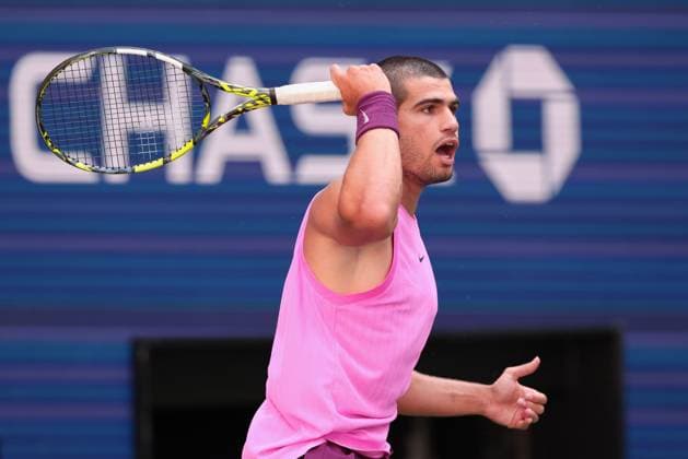 Carlos Alcaraz (ESP), US Open Championships 2023, USTA Billie Jean King National Tennis Center, Flushing Meadows, New York, USA . Copyright: xJuergenxHasenkopfx