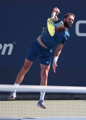 Orlando Luz (gelbes Hemd), Albano Olivetti, Herren Doppel, Men s Doubles, US Open Championships 2023, USTA Billie Jean King National Tennis Center, Flushing Meadows, New York, USA . Copyright: xJuergenxHasenkopfx