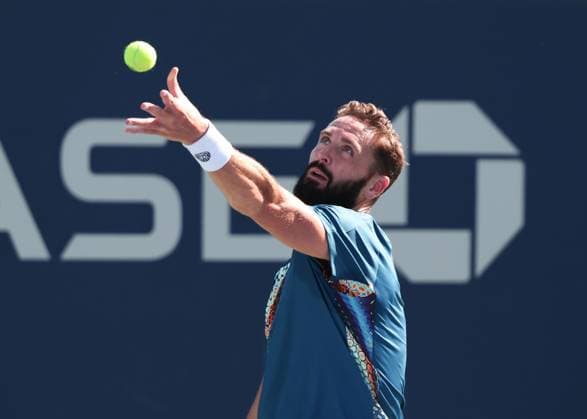 Orlando Luz (gelbes Hemd), Albano Olivetti, Herren Doppel, Men s Doubles, US Open Championships 2023, USTA Billie Jean King National Tennis Center, Flushing Meadows, New York, USA . Copyright: xJuergenxHasenkopfx