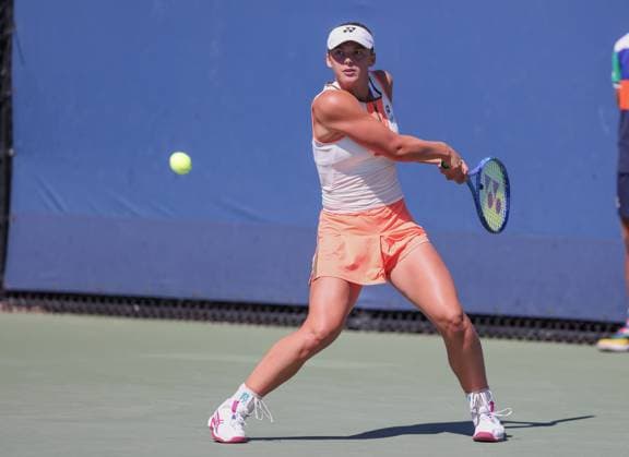 Eva Bennemann (GER), Maedchen Einzel, Girls SinglesUS Open Championships 2023, USTA Billie Jean King National Tennis Center, Flushing Meadows, New York, USA . Copyright: xJuergenxHasenkopfx