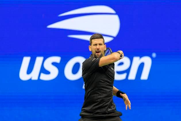 August 31, 2025, Flushing Meadows, New York, USA: Novak Djokovic follows up on a forehand during a match against Jan-Lennard Struff on Day 8 of the 2025 US Open at USTA Billie Jean King National Tennis Center on Sunday August 31, 2025 in the Flushing neighborhood of the Queens borough of New York City. JAVIER ROJAS PI Flushing Meadows USA - ZUMAp124 20250831_zaa_p124_164 Copyright: xJavierxRojasx