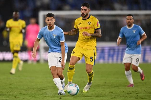 CALCIO - Serie A - SS Lazio vs Hellas Verona FC Reda Belahyane of S.S. Lazio is in action during the 2nd day of the Serie A Championship between S.S. Lazio and Hellas Verona F.C. at the Olympic Stadium on August 31, 2025 in Rome, Italy. Rome Italy  Copyright: xIPAxSport ABACAx