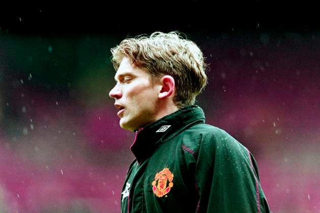 990307 Fotboll, Premier League, Manchester United, ManU - Chelsea, 0-0: Jesper Blomqvist, Manchester United. Copyright: BILDBYRAN BB990307BB057