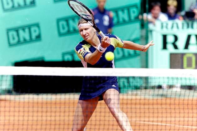 990530 Tennis, Franska Öppna: Steffi Graf, Tyskland. *** 990530 Tennis, French Open Steffi Graf, Germany  Copyright: BILDBYRAN BB990530BB032